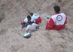 سقوط از کوه در شهرستان کویری خوروبیابانک