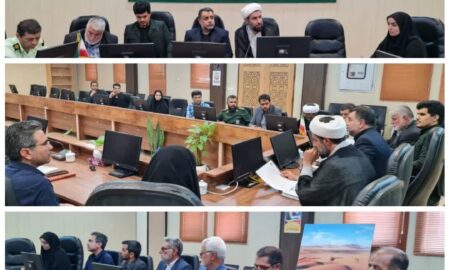 جلسه شورای هماهنگی ترافیک خوروبیابانک با محور بررسی  وضعیت ترافیکی شهرستان