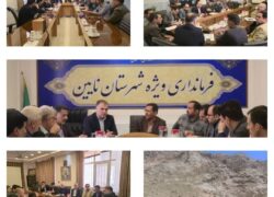 نشست هم اندیشی حفاظت از گونه های زیستی و بررسی عرصه های طبیعی شهرستان نایین با حضور مدیر کل حفاظت محیط زیست استان اصفهان