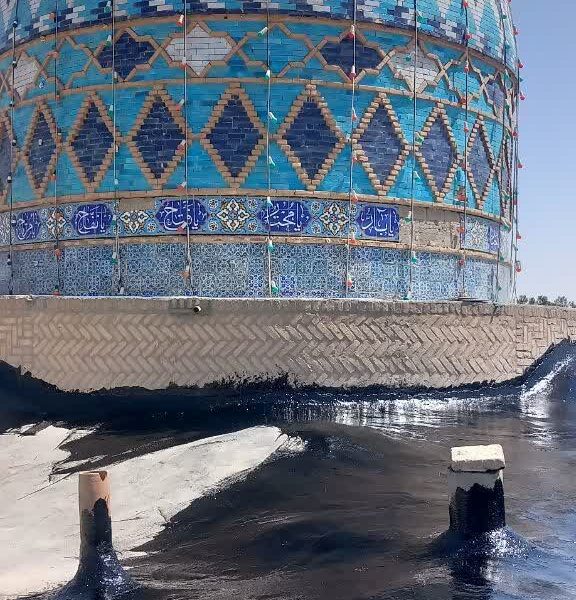 عملیات سبک‌سازی و اصلاح پشت‌بام بخش تاریخی آستان مقدس امامزاده سید سلطان علی علیه‌السلام